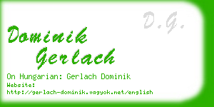 dominik gerlach business card